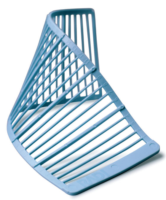 SeeGrid is made from soft flexible plastic filled with barium to ensure good visability in all x-ray based image modalities.